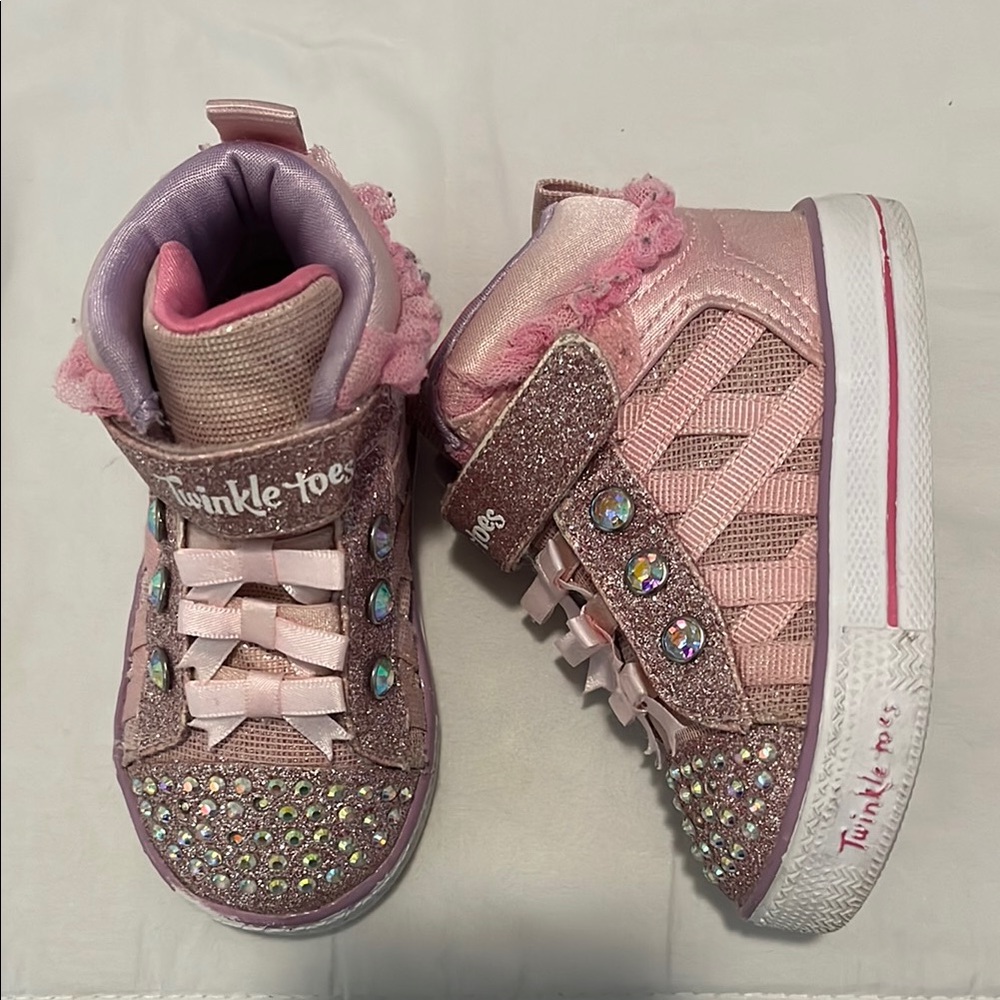 Sketchers Twinkle Toes Pink Glitter ✨ Shoes
